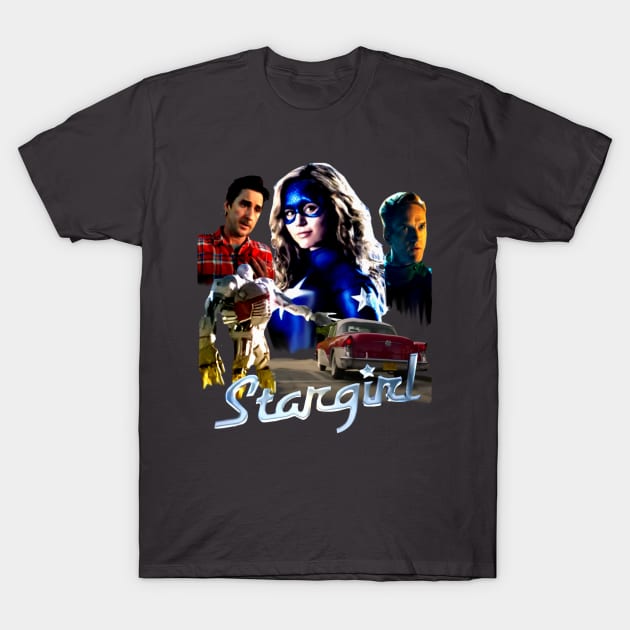 Star Girl Character montage T-Shirt by Diversions pop culture designs